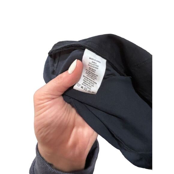 Theory Classic Solid Dark Blue Cotton Blend Straight Leg Chino Pants Size 36 - Picture 6 of 11